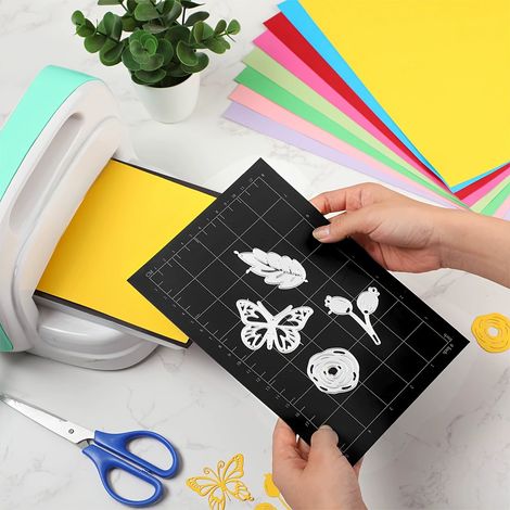 10 lots de 2 tapis magnétiques 9×6 pouces – Grille de coupe avec règles métriques/impériales – Accessoire indispensable pour machine de découpe (1/5)