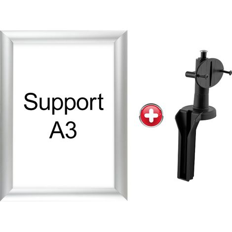Support d'informations aluminium avec support enrouleur A3 - 2002219 (1/4)
