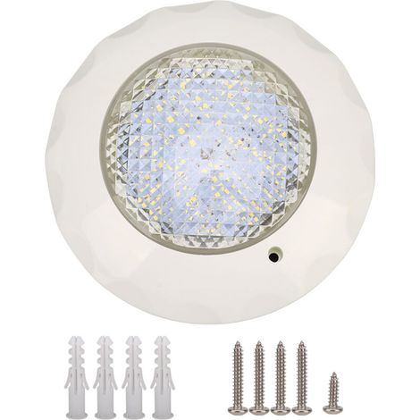 15W LED Pool Light, IP68, AC 12V, Underwater Light, Wall-Mounted Underwater Pool Light with Pool Projector, White Light for Underwater Lighting (1/5)