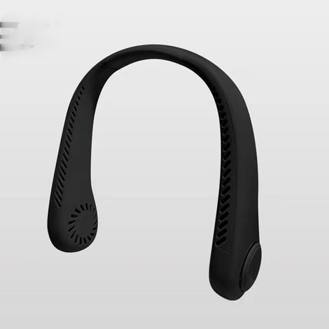Le meilleur ventilateur de cou portable, ventilateur mains libres sans pales, chargement USB, adapté au travail en extérieur, à la salle de sport, au bureau, à la tonte de la pelouse, au parc, au camp (1/5)