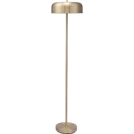 Lampada da terra a fungo in ottone dorato spazzolato D.35 x H.150 cm - CATAVI