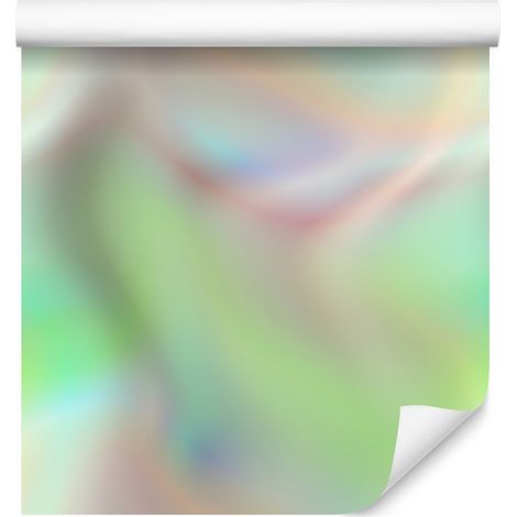 Carta da parati con sfondo sfumato verde menta e verde per soggiorno e camera da letto, 50x1000 cm. (1/5)