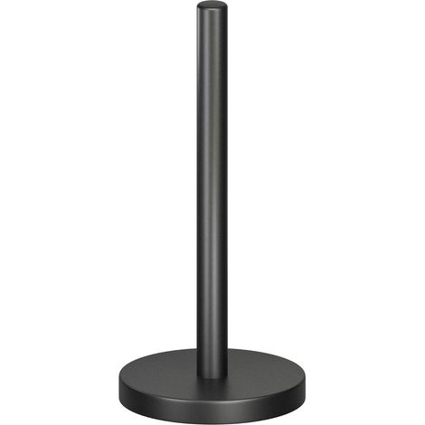 Acier Inoxydable avec Base lestee et Patin antiderapant pour Une stabilite maximale, Porte essuie Tout sur Pied (Noir) (1/5)