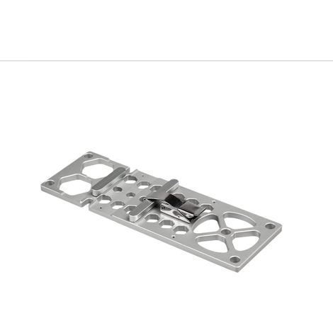 Guida per sega circolare ad angolo retto, binario di guida per sega circolare, 260 mm, argento, in acciaio inossidabile e lega di alluminio, per progetti di falegnameria (1/5)