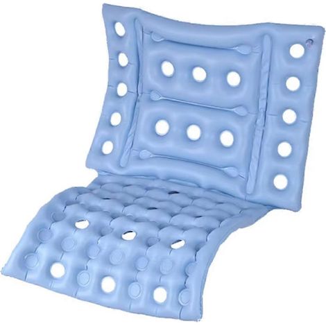 Aufblasbares Druckentlastungs-Sitzkissen, Anti-Dekubitus-Kissen, Reisekissen für Rollstuhl/Rollstuhl (1/5)
