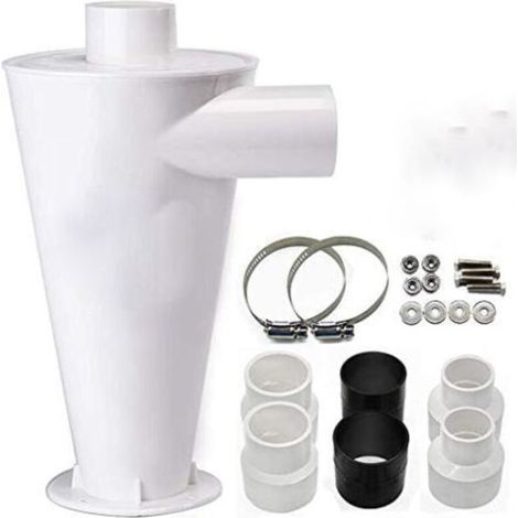 Dépoussiéreur à cyclone,Aspirateur séparateur collecteur de filtre,Kits d’accessoires Dépoussiéreur à cyclone,Cyclone Filtre pour aspirateur Collecteur de Poussière Séparateur Industriel (1/5)