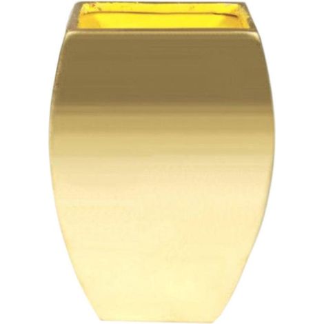 Vaso dorato, altezza 21 cm, larghezza 13 cm (1/2)