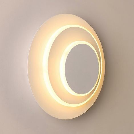 Applique murale rotative à 360 degrés, lampe de chevet créative pour couloir, escalier, salon, chambre, 14 W (blanc chaud 3000 K) (1/5)