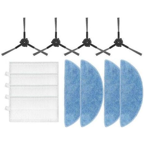 Lot de 2 Pièces de rechange pour aspirateur robot Ecovacs Y1 Pro et Y1 Pro Plus, filtre HEPA pour serpillière, brosse principale, entretien facile, nettoyage performant (1/5)