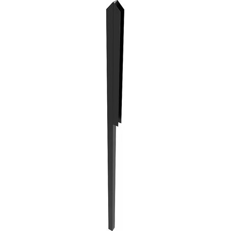 Profilo terminale a F per sopraluce H105 Nero - TEMPA (1/2)