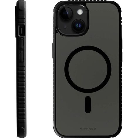 [NEUWERTIG] B-Ware Vivanco Rückcover Handyhülle Backcover iPhone 15 MagSafe schwarz transparent (1/2)