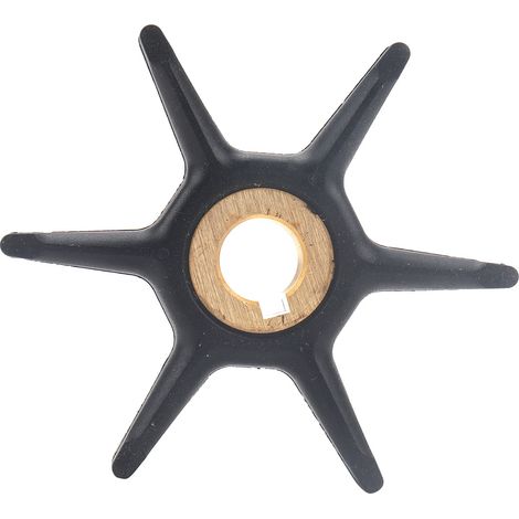 SHINING HOUSE Hors-bord , Hélice en Acier Inoxydable  pour Convient à la turbine de pompe à eau hors-bord Johnson 277181, turbine en caoutchouc 434424,18-3001 (1/4)