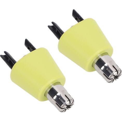 Lot de 2 têtes de rechange pour tondeuse à poils de nez, accessoire de coupe de précision compatible avec les modèles QP2520/90, QP6510/70, QP6530/70 et QP6520/70 (1/5)