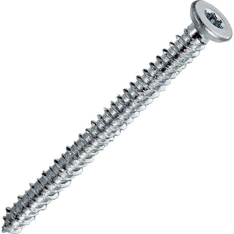Vis Béton Tête fraisée Réduite 7.5X132 TORX T30 Acier zingué-100 pièces