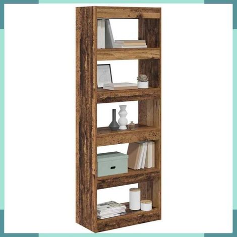 880459 Bibliothèque Bois ancien 60 x 30 x 166 cm Bois d'ingénierie (1/5)