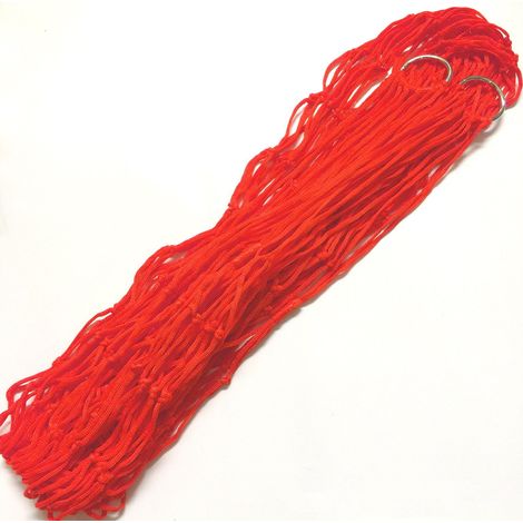 Hamac - Maille en nylon - Respirant - Portable pour l'extérieur - Sac de rangement + 2 cordes épaisses