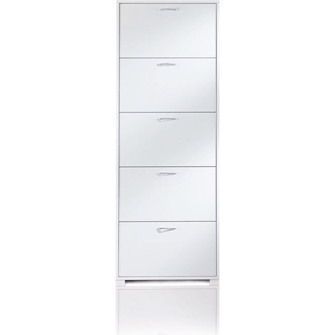 Zapatero Slim Individual 5 Puertas Blanco (1/2)