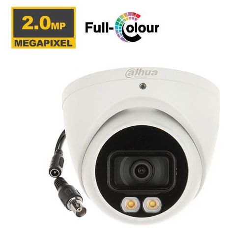 Dahua telecamera Dome Full Color 1080p microfono - HAC-HDW1239T-A-LED (2.8mm) S