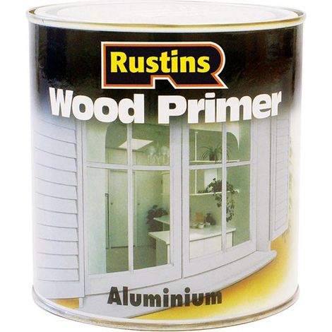 Rustins Aluminium Wood Primer 250ml (Model: RUSAWP250) – Suitable for Protecting and Preparing Wooden Surfaces with Aluminum Finish