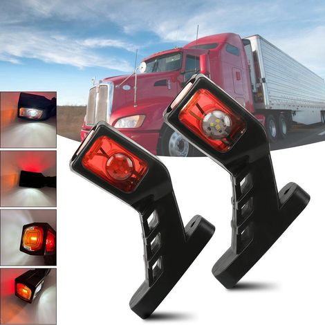AIDUCHO 2 Pièces-9led Tricolore Taille Lumière Van Lumière Latérale Lumière Latérale [12-24 V] Conversion De Camion De Fret (1/5)