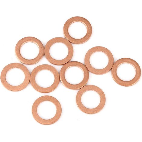 Rondelle Cuivre Joint Étanchéité 10Pcs Pour Voiture (1/3)