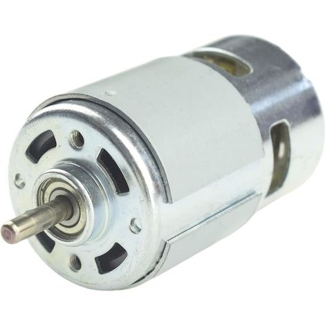 775 DC Moteur 12-24V 4000-8000RPM Petit moteur DC à couple élevé Moteur à engrenage à faible bruit pour ventilateurs électriques machines à jus de fruits (1/5)
