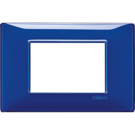 14653.50 Plaque 3 Modules Couleur Reflex Saphir Plane