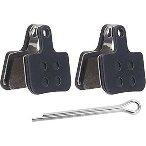 2 paires de patins de frein à disque vélo résine semi-métallique 4 mm, avec ressorts et clips de retenue, compatibles SRAM Level T Level TL (1/5)