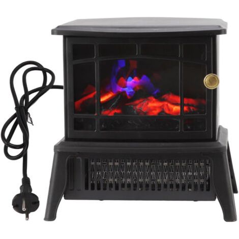 Nannigr Feu classique Cheminée électronique 1500 W Simuliertem FIRE Feuer Flame Effect Electric Fire