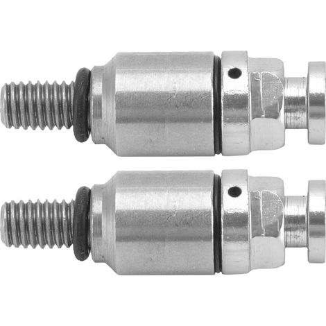 Lot de 2 purgeurs d'air de fourche en alliage d'aluminium M5x0,8, remplacement pour CRF150R, CR125R et CR250R (argenté). (1/5)