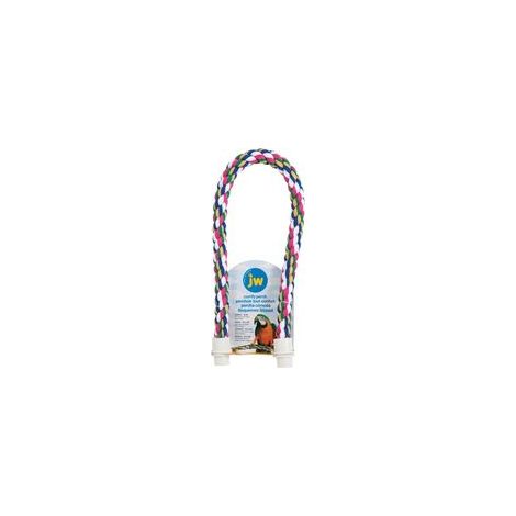 Comfy Perch for Birds Flexible Multi-Color Rope, Large - 36" Length (Pack of 12)-Crezuo