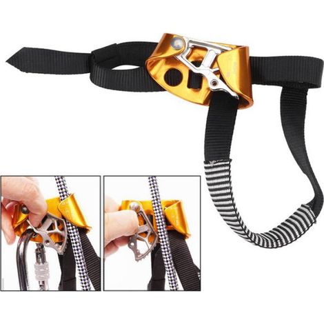 Élévateur De Pied - Alliage Aluminium-Magnésium Forgé À Chaud - Pour Escalade Et Travail Aérien - Charge Max 100 Kg - 1 Pièce (1/5)