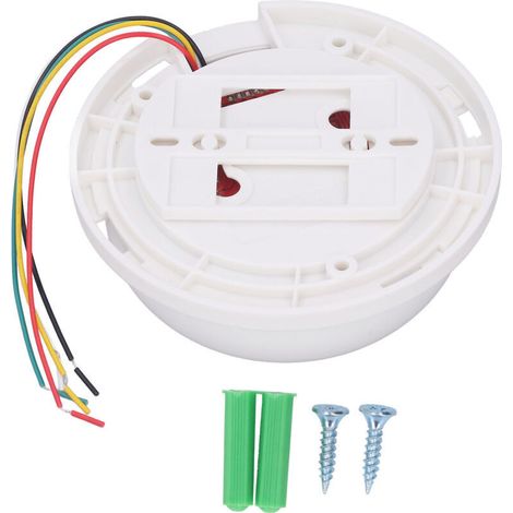Détecteur de gaz naturel ABS plafond alerte réseau alerte sonore et lumineuse alarme de gaz pour coffre-fort domestique 1228V (1/4)