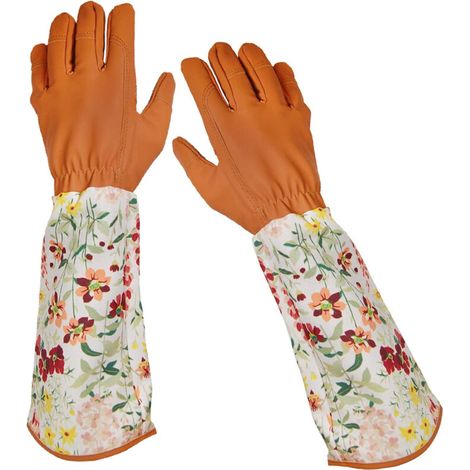 Guanti da giardinaggio da donna, resistenti alle spine, con protezione lunga per l'avambraccio. (1/3)