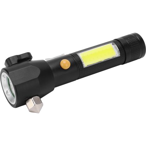 Lampe de Poche Rechargeable USB Résistante à l'Eau, 5 Modes d'Éclairage, Alliage Léger pour Randonnée et Urgence (1/5)
