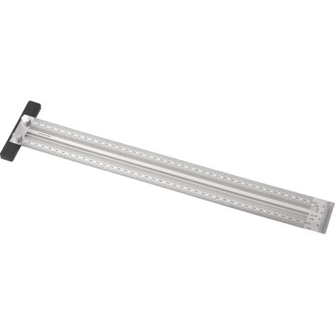 Règle graduée de haute précision, règle de traçage, règle en T, équerre, outil de mesure multifonctionnel en acier inoxydable pour le travail du bois (1/5)