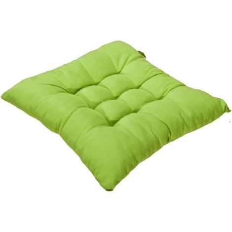 40 x 40 cm Square Chair Cushion, Quilted Seat Pad, Home Decor, Comfortable and Colorful - Ideal for Indoor and Outdoor Use (Green) (1/5)