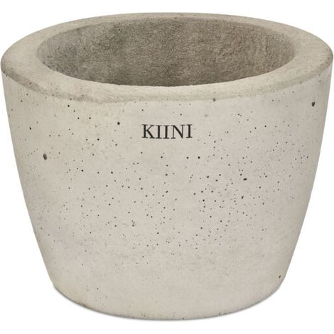 KIINI Beton-Outdoor-Topfblumen-Blumenständer für den Innenbereich - Garten M Grau (1/3)