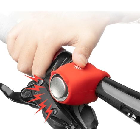 Sonnette électrique vélo 120 dB, étanche, 6 modes sonores pour vélo de ville, route, montagne et enfant (1/5)