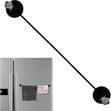 Tringle à rideaux magnétique pour porte Tringle porte-rideaux pour porte Tringle à rideau télescopique Pour douche, cuisine, salon, salle de bain, patio, café, appartement, salle de classe (1/5)