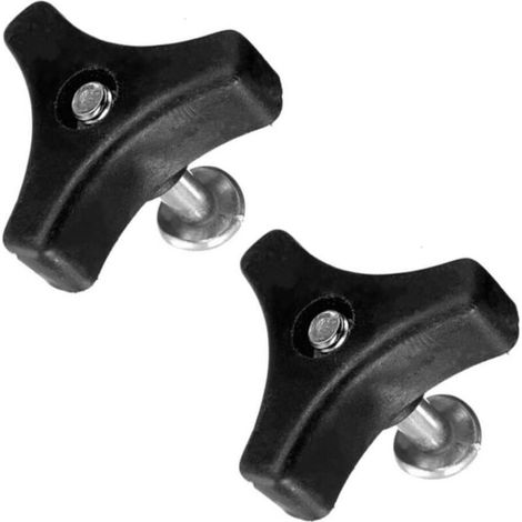 Pièces de rechange pour tondeuse à gazon 554.85cm 2 pièces triangle universel en plastique et boulons tondeuse à gazon pièces de rechange étanches (1/5)