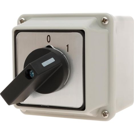 Universal-Nockenschalter 2 Polig Umschalter (Aus-An) 220V 20A Universal Drehschalter Hauptschalter für Zuhause, Einkaufszentrum, Fabrik, Werkstatt (1/5)