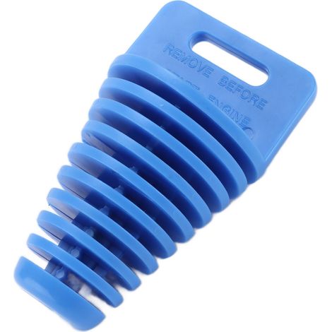 Motorrad-Auspuffrohrstopfen aus Gummi, blauer wasserdichter Auspuffwaschstopfen (1/5)