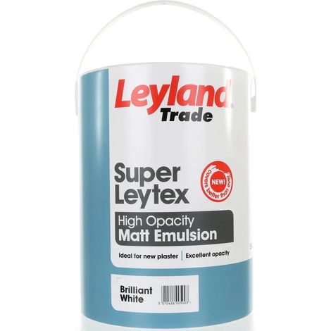 Leyland Trade Super Leytex Matt - Brilliant White - 5L