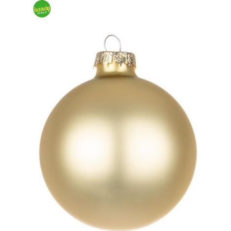 Sfera di vetro miele Bizzotto opaco Ø8 cm