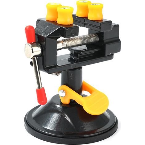 Mini étau à ventouse réglable pour établi de perceuse à main - Outil de découpe - Pour modélisation, peinture, collage, soudure et travaux manuels (1/5)