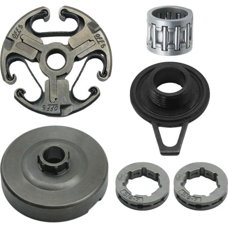 Kit embrayage, pompe à huile, cloche, pignon compatible avec Husqvarna 365 371 372XP 362