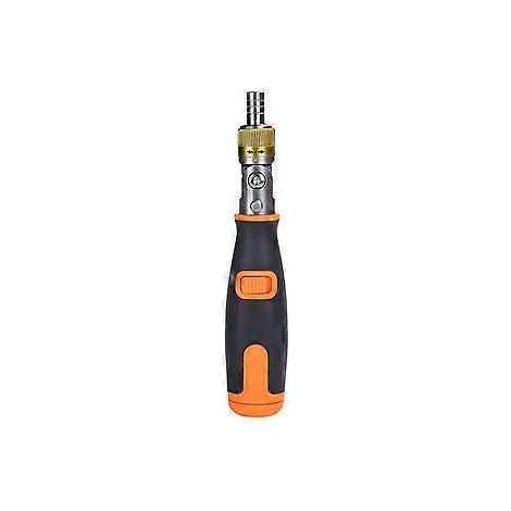 10-in-1 Multifunktionsschraubendreher, tragbares und robustes Werkzeug für Elektronikreparaturen und Möbelreparaturen (Orange)