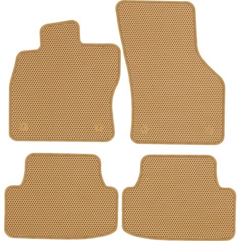 VW Golf VIII HB ab 2020 – Spezielle Fußmatten – EVA-Wabenbeige (1/5)