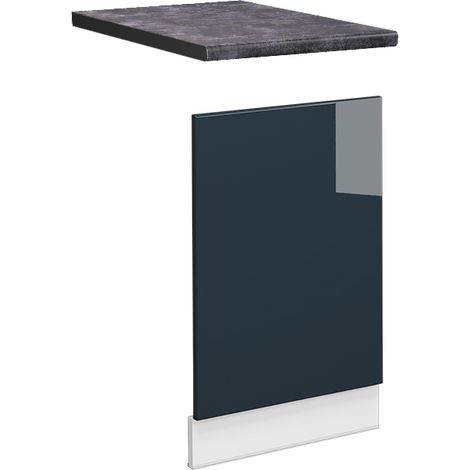 Panel frontal Fame-Line, Azul oscuro alto brillo, 45 cm , ET Antracita, Vicco